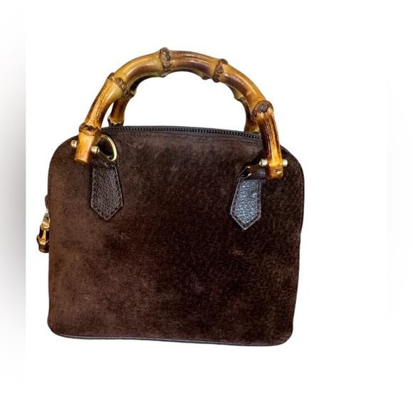 Gucci Bamboo Mini Suede 2 Way Bag - Picture 7 of 16
